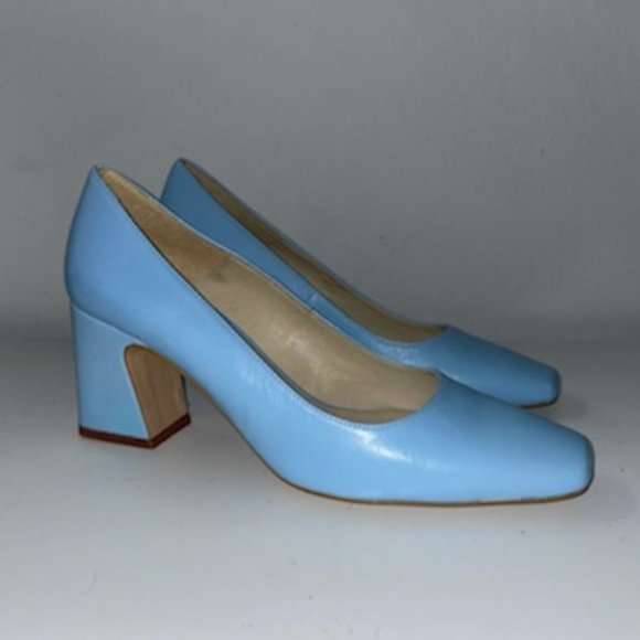 INTENTIONALLY BLANK Shoes - Intentionally Blank Monaco Heel Robin Blue